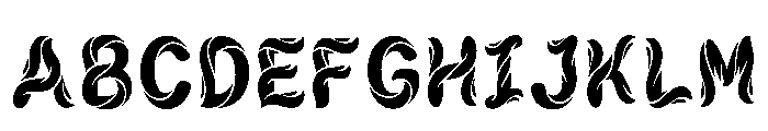 Oya Regular Font UPPERCASE