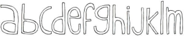 Oyster Outline otf (400) Font LOWERCASE