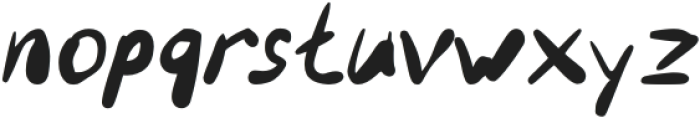 Oyu_romanticmess Regular otf (400) Font LOWERCASE