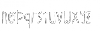 Oyster Outline 2 Font LOWERCASE