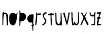 Oyster Stencil 2 Font LOWERCASE