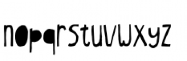 Oyster Stencil Font LOWERCASE