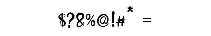 Oyster Font OTHER CHARS