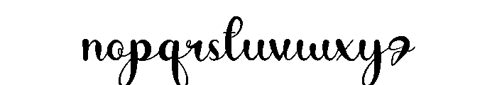 Oyster Font LOWERCASE