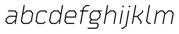 Oyko Light Italic Font LOWERCASE