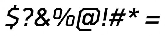 Oyko Medium Italic Font OTHER CHARS