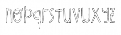 Oyster Outline 2 Font LOWERCASE