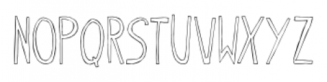 Oyster Outline Font UPPERCASE