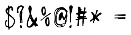 Oyukis Ghost Regular Font OTHER CHARS