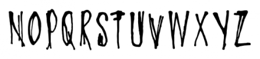 Oyukis Ghost Regular Font UPPERCASE