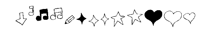 Oyster Extras Font UPPERCASE