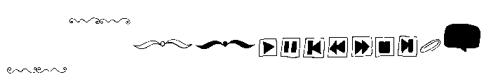 Oyster Extras Font LOWERCASE