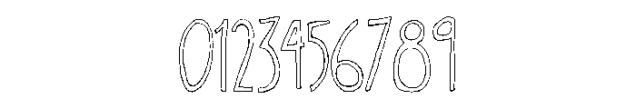 Oyster Outline Font OTHER CHARS