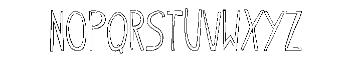 Oyster Outline Font UPPERCASE