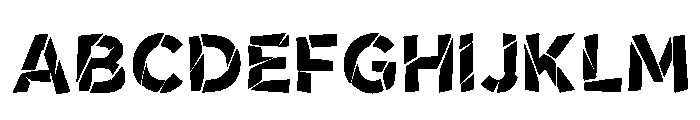 Ozell Regular Font UPPERCASE