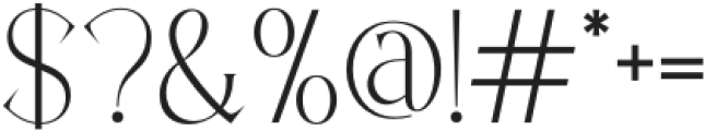 Ozean-Regular otf (400) Font OTHER CHARS