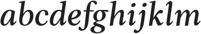 Ozzie Medium Italic otf (500) Font LOWERCASE