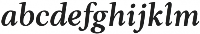 Ozzie SemiBold Italic otf (600) Font LOWERCASE