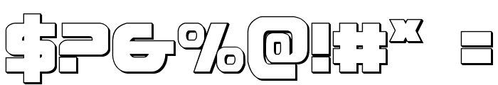 Ozda 3D Regular Font OTHER CHARS