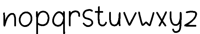 Ozwald Font LOWERCASE