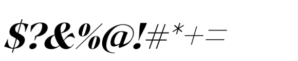 Ozana Pro Display Demi Bold italic Font OTHER CHARS