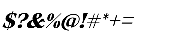 Ozana Pro Text Bold italic Font OTHER CHARS