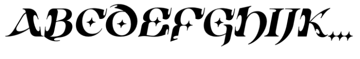 Ozelot Heavy Italic Font UPPERCASE