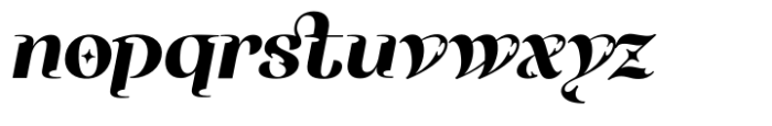 Ozelot Heavy Italic Font LOWERCASE