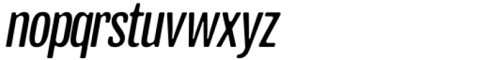 Ozonos Light Italic Font LOWERCASE