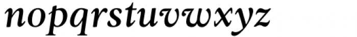 Ozzie Medium Italic Font LOWERCASE