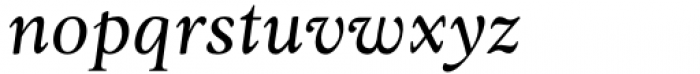 Ozzie Regular Italic Font LOWERCASE
