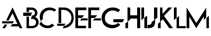 P Funked Font UPPERCASE