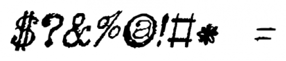 P.I. Italic Font OTHER CHARS