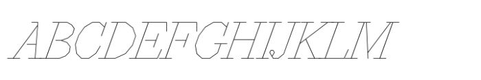 P Kiko Hairline Italic Font UPPERCASE
