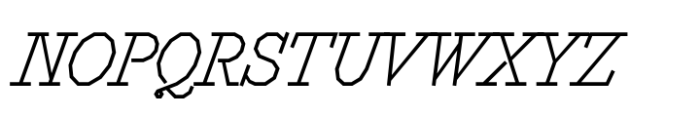 P Kiko Regular Italic Font UPPERCASE