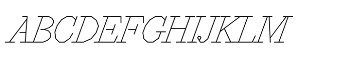 P Kiko Thin Italic Font UPPERCASE
