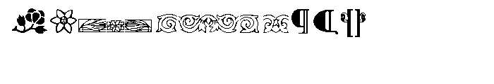P22 Arts And Crafts Ornaments Font LOWERCASE