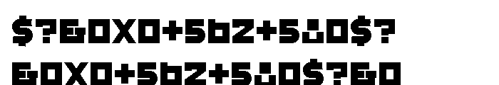 P22 Constructivist Square Font OTHER CHARS