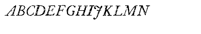 P22 Franklin Caslon Italic™ Font UPPERCASE
