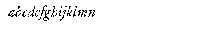 P22 Franklin Caslon Italic™ Font LOWERCASE