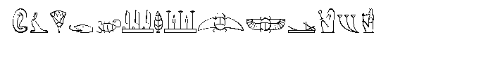 P22 Hieroglyphic Decorative Font UPPERCASE