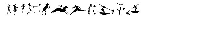 P22 Petroglyphs African Font UPPERCASE