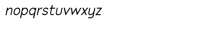 P22 Speyside Italic Font LOWERCASE