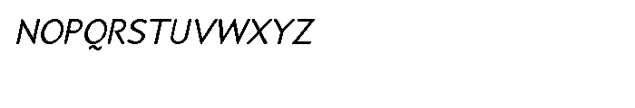 P22 Speyside Small Caps Italic Font LOWERCASE