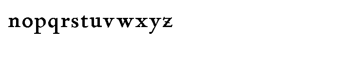 P22 Stickley Text Bold Font LOWERCASE