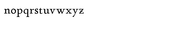 P22 Stickley Text Regular Font LOWERCASE