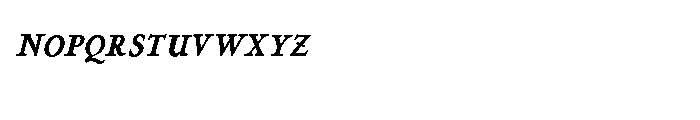 P22 Stickley Text Small Caps Bold Italic Font LOWERCASE