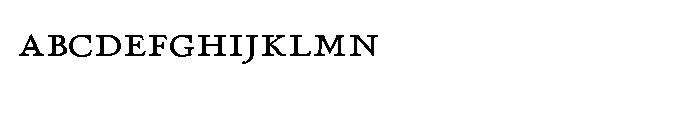 P22 Stickley Text Small Caps Font LOWERCASE