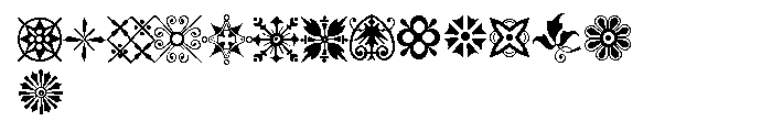 P22 Victorian Ornaments Two Font LOWERCASE