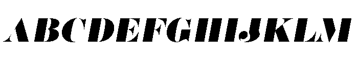 P22 Albers Italic Font UPPERCASE